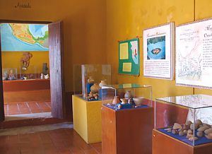 Interior del Museo del Origen. Mexcaltitán