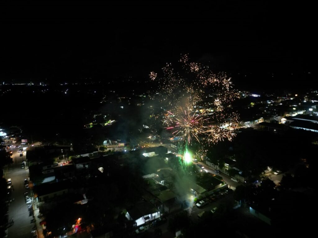 Festival Cultural Cempoala. Fuegos artificiales