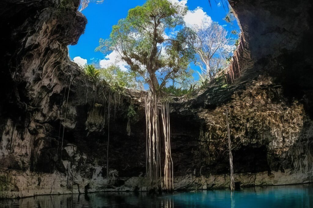 Celestún, cenote